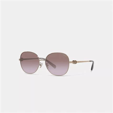 COACH® | Horse And Carriage Round Sunglasses