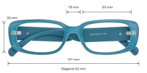 Dana Rectangle - Cyan Eyeglasses