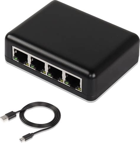 SinLoon Répartiteur réseau RJ45 1 à 4 Gigabit adaptateur Ethernet 1000