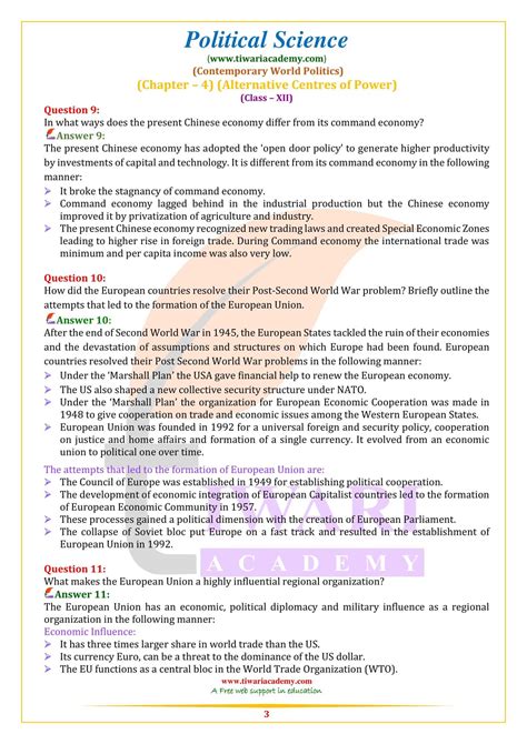 Ncert Solutions For Class Political Science Chapter For