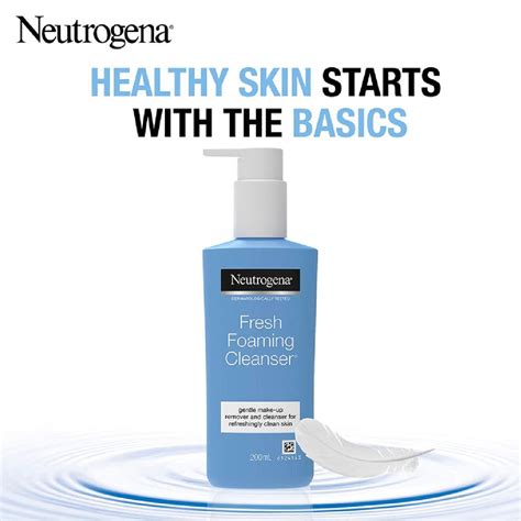 Neutrogena Neutrogena Fresh Foaming Cleanser 2 In 1 Make Up Remover And Cleanser 200ml