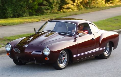 Classic Maroon Volkswagen Karmann Ghia