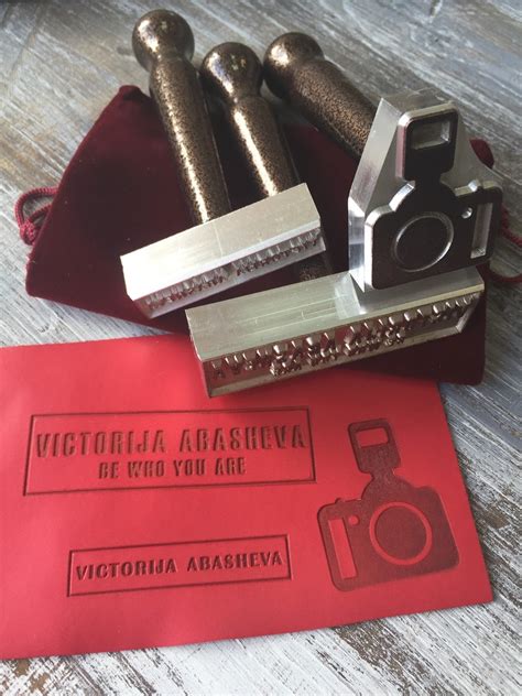 Штампы с логотипом фотографа