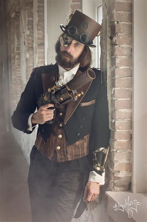 Steampunkd Black And Brown Formal Wear For Men For Costume Tutorials