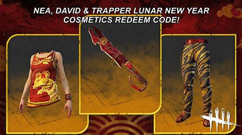 Dead By Daylight Nea David And Trapper Lunar New Year Event Cosmetics