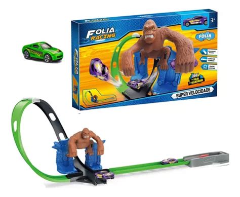 Pista De Carrinho Infantil Gorila Looping Tipo Hot Wheels Cor