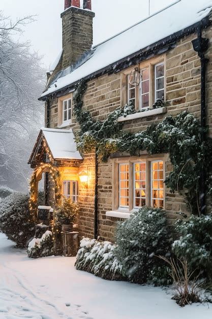 Premium AI Image Beautiful Charming English Country Style Cottage