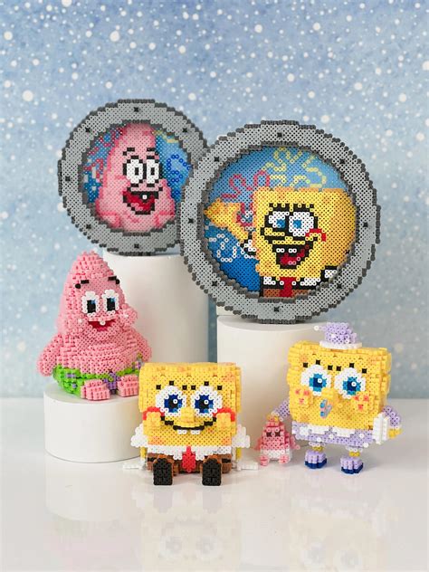 Spongebob Perler Beads Atelier Yuwaciaojp