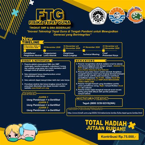 Mekanisme Lomba Fisika Tepat Guna Gravitasi 2020 Hmj Fisika Fmipa Unm