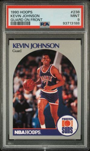 Nba Hoops Kevin Johnson Basketball Card Error Guard On