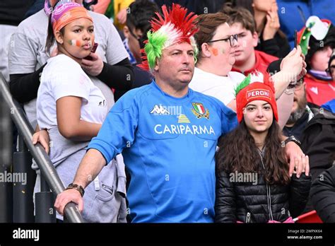 Rome Italy 09th Mar 2024 Italian Fans During The Six Nations