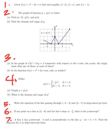 Solved Given Fxx2−3x8 Find And Simplify F−3f−x