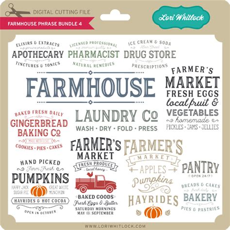 Farmhouse Bundle 4 Lori Whitlocks Svg Shop