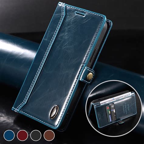 Capa Carteira Flip Magnética De Couro PU Vintage Para Xiaomi Redmi Note