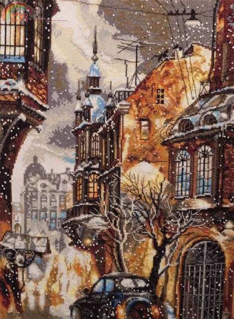 Nova Sloboda PE 3314 Snow In The City Cross Stitch Communication