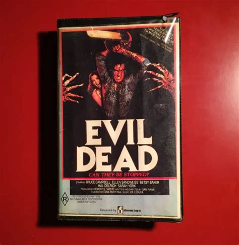 *EVIL DEAD VHS 80s cult gore horror Sam Raimi demons Bruce Campbell ex ...