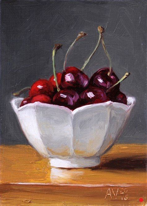 Daily Paintings By Aleksey Vaynshteyn Alexbox Cherries Painting