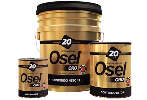 Pintura Acrílica Antigérmenes Osel Oro Mate Pinturas Osel