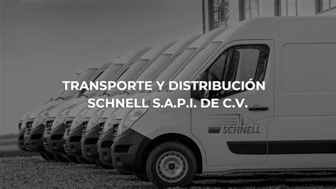 El mejor servicio de transporte y distribución SCHNELL