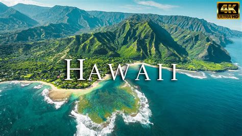 FLYING OVER HAWAII 4K UHD Relaxing Music Along With Beautiful Nature