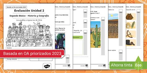 Evaluación 2º Básico Unidad 2 Historia Ciencias Sociales