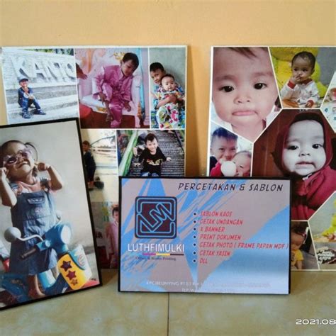 CETAK FOTO CUSTOM BESAR CETAK FOTO BINGKAI MDF 30x40 Lazada Indonesia