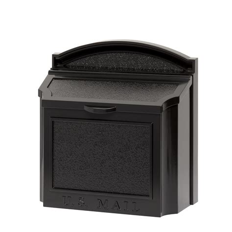 Whitehall Products Black Wall Mailbox 16140 The Home Depot