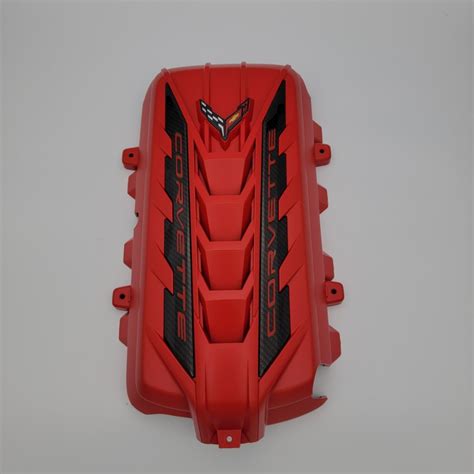 Corvette C8 Red Engine Cover