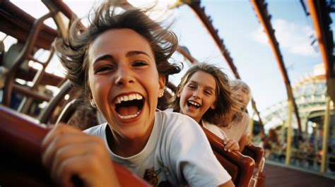 Thrilling Roller Coaster Ride at an Amusement Park 32686267 Stock Photo ...