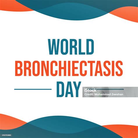 World Bronchiectasis Day Circles Illustrations Blue Circular Pattern