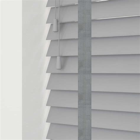 Ash Grey Wood Venetian Blinds (with Tapes) | UK Made