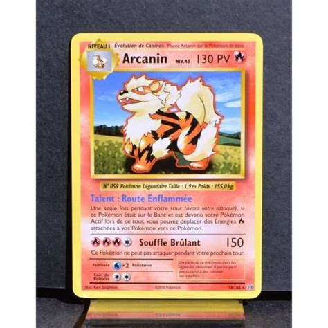 Carte Pokémon 18 108 Arcanin Niv 45 130 PV XY Évolutions NEUF FR