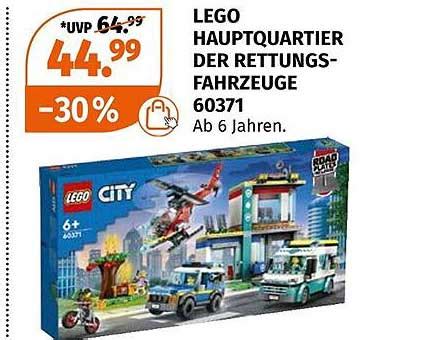 Lego Hauptquartier Der Rettungs Fahrzeuge 60371 Angebot Bei Mueller