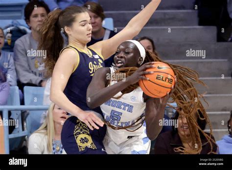 Notre Dame Forward Maddy Westbeld Left Defends North Carolina Forward