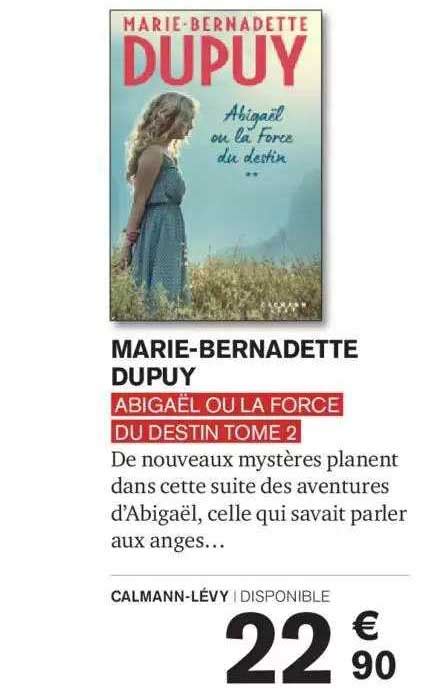 Offre Abigaël Tome 3 Abigaël Ou Le Secret Des Anges Marie