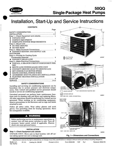 Carrier Heat Pump Installation Manual