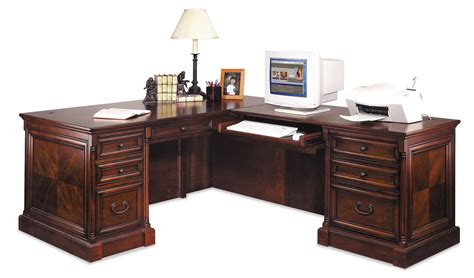 Mount View Traditional L Shaped Executive Desk By Kathy Ireland Home By