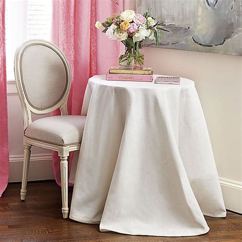 Ballard Designssuzanne Kasler Signature 13oz Linen Tablecloth Blanc 108 Ballard Designs