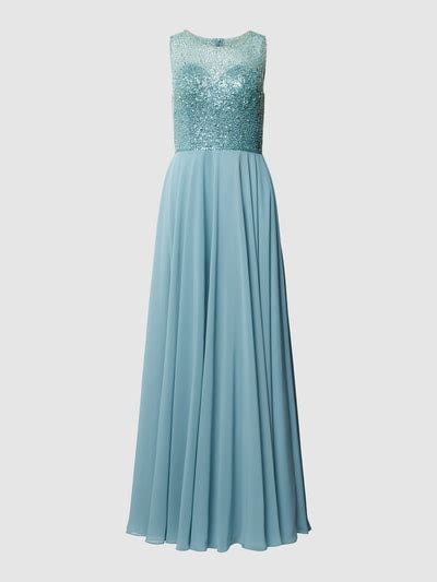 Hey Kyla Abendkleid Mit Ziersteinbesatz Aqua Online Kaufen