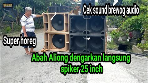 Brewog Audio Cek Sound Sepiker 25 Inch Box Ventura Di Pantau Oleh Abah