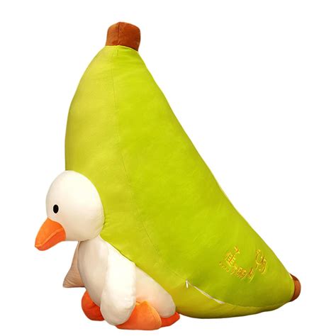 Doubleyi Stuffed Doll Toy Companion Banana Duck Soft Stuffed Animal