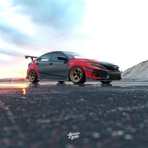 Honda Civic Type R Swap Monster Is The Ls Hot Hatch Autoevolution