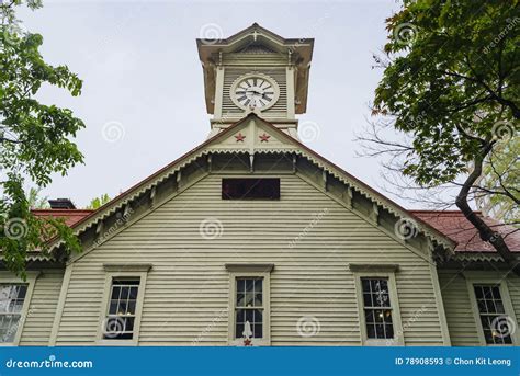 The Historical Sapporo Clock Tower (Tokeidai) Stock Image - Image of ...