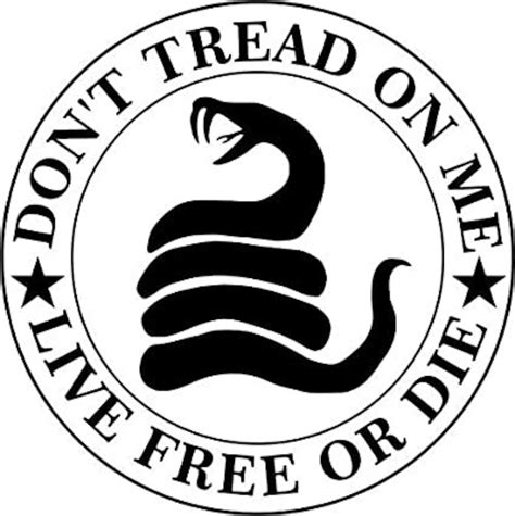 Dont Tread On Me Vinyl Car Window Laptop Sticker Etsy