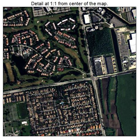 Aerial Photography Map of Doral, FL Florida