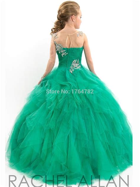 Vestido De Baile Verde Meninas Drsss Sleeeve Nico Cristal Menina