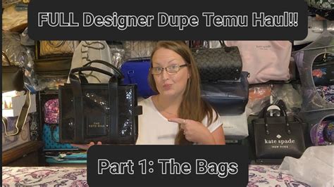 FULL Designer Dupe Temu Haul Part 1 All The Bags YouTube