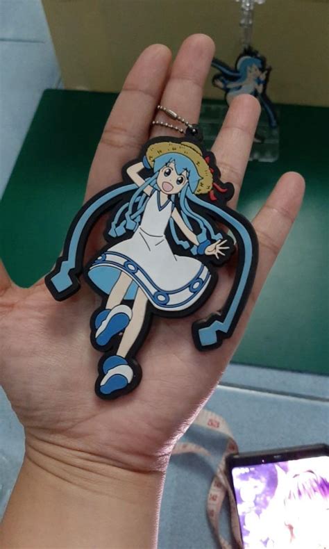 Ika Musume Squid Girl Rubber Keychains Hobbies And Toys Toys And Games