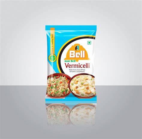 Heat Seal Blue Laminated Vermicelli Packaging Pouch Packaging Type