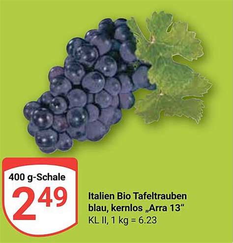 Italien Bio Tafeltrauben Blau Kernlos Arra Angebot Bei Globus